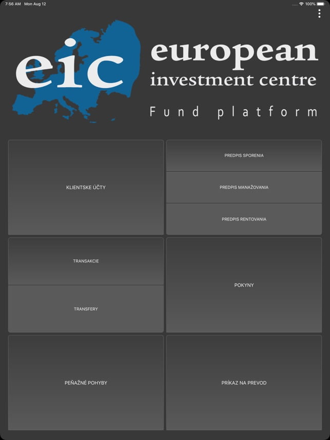 EIC aplikácia
